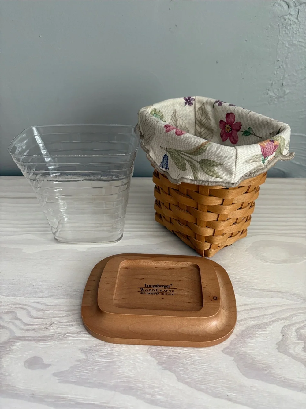 VTG Longaberger Vanity Basket, Horizon of Hope, Basket, Signed & Dated 2004